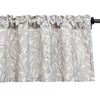 VOGOL Grey Valances for Windows, Lovely Leaf Print Window Treatment