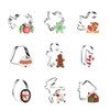 WDYJMALL Christmas Cookie Cutters 9-Pc Set - Candy Snowflake Sleigh