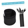 TEHAUX 6pcs Flexible Cable Sleeves Carpet Cord Covers Floor Protective