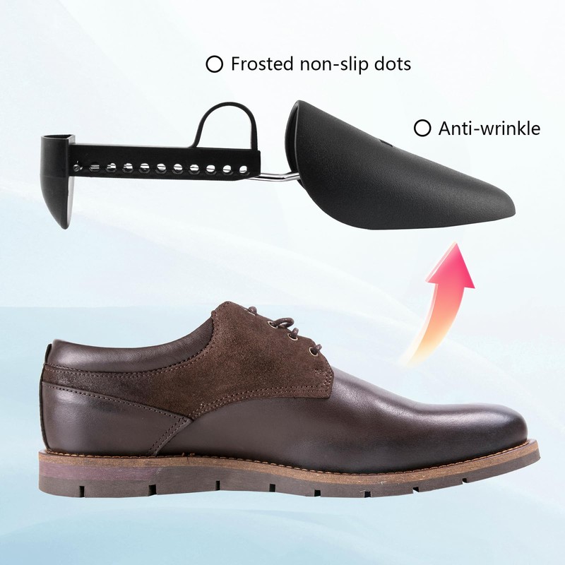 QUYLIXX 8 Pairs Plastic Shoe Stretcher Men, Adjustable Shoe Trees