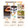 Miradexic 3-Pack Stainless Steel Salad Bowls to Go for Lunch,