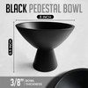 Fairwood Way Black Pedestal Bowl, 8 Inch Wide Black Footed