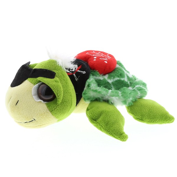 DolliBu I Love You Green Pirate Turtle Plush - Cute