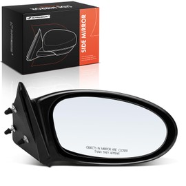 A-Premium Passenger Side Manual Door Mirror - Compatible with Oldsmobile Alero 2002-2004 & Pontiac Grand Am 2002-2005 - Non-Heated Non-Folding Black Outside Rear View Mirror - Replace# 22724873