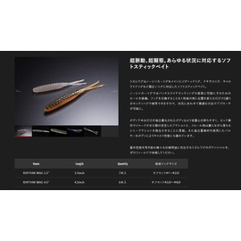 JACKALL Rhythm Wag, 4.5 Inches, Spawn Gill