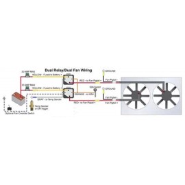SCP Universal 12" 14" 16" Radiator Electric Cooling Fan Connector Plug Harness