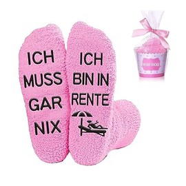 Rosa Renteneintritt Geschenk,Ruhestand Geschenk,Rentne Frau,Rente Geschenke MäNner Mann,Abschiedsgeschenk,Manner Rentenbeginn,Socks Männergeschenke Retirement Pension,Rentnerin,Zur Mama Oma Opa Papa
