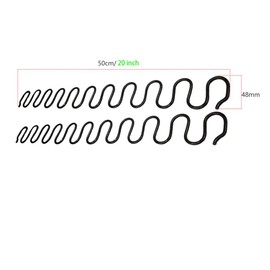 Catkio Sofa replacement Springs,2 PCS 20" Spring with 8 PCS S Clips,4.0 Wire Diameter Sofa Spring Repair Kit Compatible with Seating In Furniture Interior Decoration, Automotive, or Other Applications