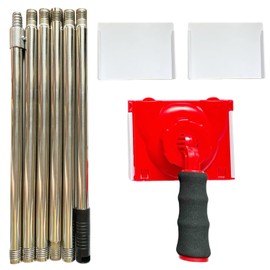 Paint Edger Tool for Walls and Ceilings – 6-Section Adjustable Extension Pole (35-93") with 2 Refill Pads, Edge Painting Tool for Trim, Corners, and Baseboards