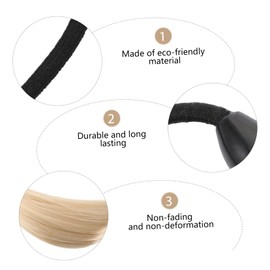 TOVINANNA 3sets Bulk Hair Elastics Gold Hair Ties Pattern Scrunchies Ponytail Holders 6pcs*3