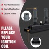 RANSOTO UF669 Ignition Coil Pack & 4 Pcs Iridium Spark