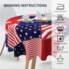 BZKIER Striped Tablecloth 4th of July Stars & Stripes Tabletop