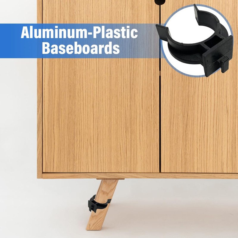UEIOAVL Skirting Boards 15 Pieces Kitchen Skirting Clips Universal Kitchen