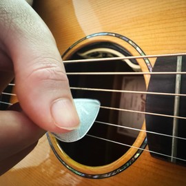 WINGO Guitar Picks with Grip Stamped, Non Slip Picks 5 Pack (073, 088, 1.0, 1.25, 1.5mm) for Acoustic Electric Guitar Bass- Black Color.