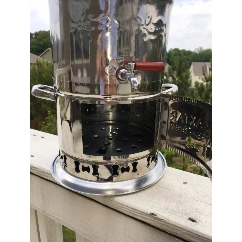 Bayraktar ISTaccra Samovar Tea Kettle Camping Heater Boiler Turkish SEMAVER