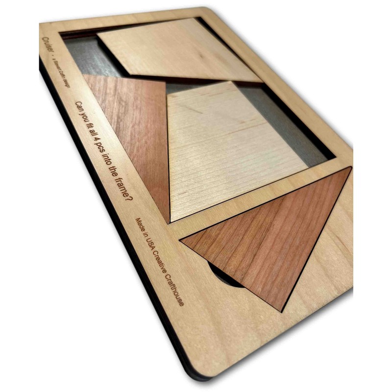 Cruiser 4 Piece Puzzle Size Large - A Brain Teaser