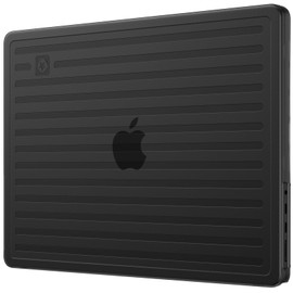 Soonjet TravelArmor - Funda para MacBook Pro de 14 pulgadas | M4 M3 M2 M1 Pro/Max 2025 2024-2021 | Tecnología antigrieta | Estructura acanalada | Cubierta rígida para portátil | Espacio negro