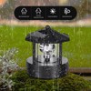 VLUOO Solar Lighthouse Rotating Light, 360 Degree Rotating Lighthouse Beacon
