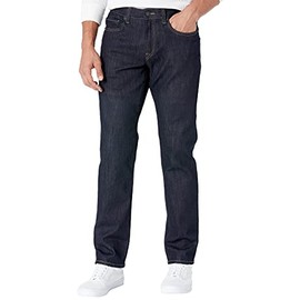 Buffalo David Bitton Men's Relaxed Straight Driven Jeans, Dark Blue Sanded Indigo, 34W x 32L