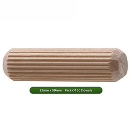 Fort Fasteners Wooden Dowel 12mm x 50mm Pack of 50