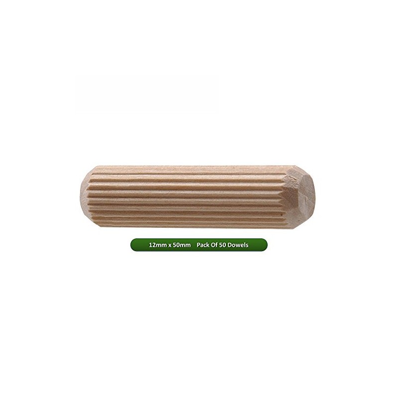 Fort Fasteners Wooden Dowel 12mm x 50mm Pack of 50