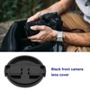 ECSiNG 4Pcs 52mm Snap-on Front Camera Lens Cap with Elastic