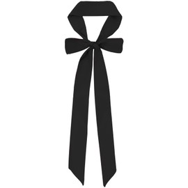 obmwang Solid Color Long Neckerchief Women Skinny Scarf Ribbon Scarf Satin Scarf Belts Sash Necktie Neck Scarf Narrow Scarf