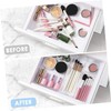 Ciieeo 16pc Organiser Bins Drawer Organiser Cut Out for Makeup