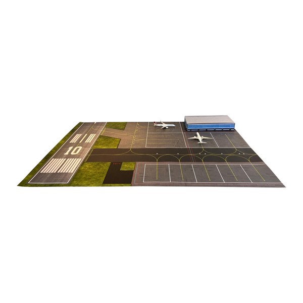 AeroClix AMS Airport Paper Mat with Runway 1/400 & 1/500 includes 'build your own 3D terminal'