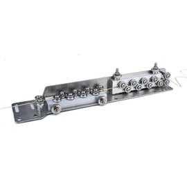 EKVILI Manual Wire Straightener, Straightening Tool for Iron Copper Wire, for cables ≤ 4mm² and Ø ≤ 3.5mm or 0.5-2.0mm Soft Metal Wire, Jewelry Making DIY Craft Tool, Effort Saving Semi-Automatic