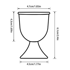 Cinf Ceramic Egg Cup Red Set of 2 Porcelain Holder Breakfast Boiled Cooking Easy to Clean Childhood Memories Kitchen