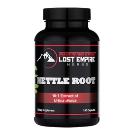 Lost Empire Herbs Stinging Nettle Root (Urtica Dioica) Capsules | 10:1 Full-Spectrum Water Extract Supplement for Men, Urinary Function (150 Count)