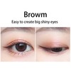 Intense Waterproof Eyeliner Pen - Smooth, Precise Brown Line, Smudge-Proof,
