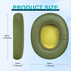 Replacement Ear Pads for Skullcandy Headphones Crusher Wireless Crusher Evo Crusher ANC Hesh 3 Hesh EVO Hesh ANC Headphones Ear Cushions with Soft Protein Leather, Ear Cups Cover Repair Parts.