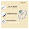 HEEYA Anxiety Ring for Women 925 Silver Anxiety Ring with