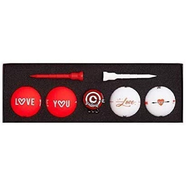 Volvik Vivid Golf Love Gift Set (4 x balls, 1 x ball marker, 2 x tees)
