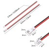 LYJEE 2 Pin Connector, 30 Pairs Mini Wire Connectors, 1.25