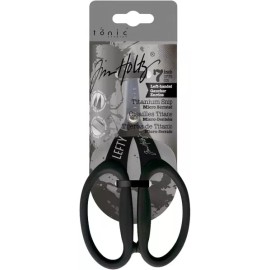 Tonic Studio 토닉 스튜디오 7인치 왼손잡이 티타늄 스니핑 팀 홀츠 논스틱 마이크로 톱니 가위 Tonic Studio 7 Inch Left-Handed Titanium Snipping Thin Holtz Non-Stick Micro Tooth Scissors