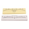 100pcs Adhesive Eyebrow Ruler Disposable Eyebrow Ruler Stencils Eyebrow Guide