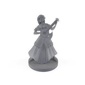 Elven Female Bard 2 Tabletop DND Gaming Miniature