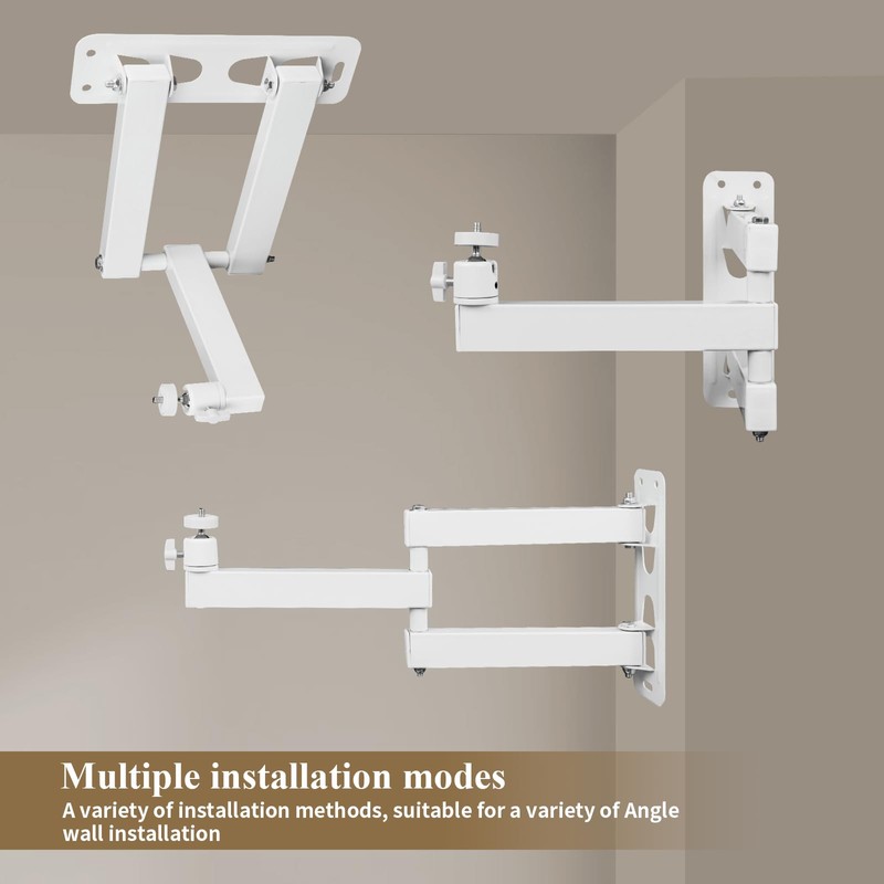 Projector Stand, Projector Wall Mount Made of Metal, Multi Angle