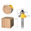THF 5 Pieces Round Over Milling Cutter Bits, 8 mm