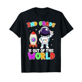 2nd Grade Is Out Of This World Outfit, Astronaut Teacher T-Shirt for Men Women Girls Kids