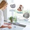 Silicone Sink Splash Guard 24-Inch, Non-Slip Faucet Splash Mat, Waterproof