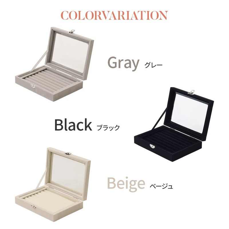 life_mart Ring Box, Velvet Style, Jewelry Case, Ring Display Box,