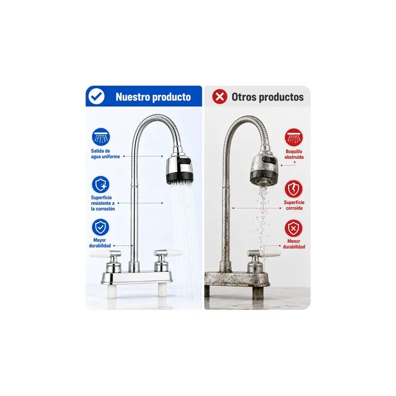 Grifo Mezclador Para Fregadero Flexiblellave De Cocina
