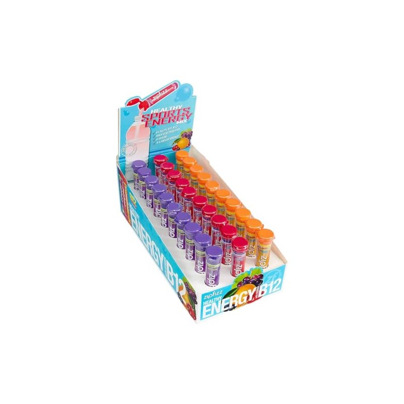 Zipfizz Healthy Energy Drink Mix, Variety Pack, 30 Tubes (1