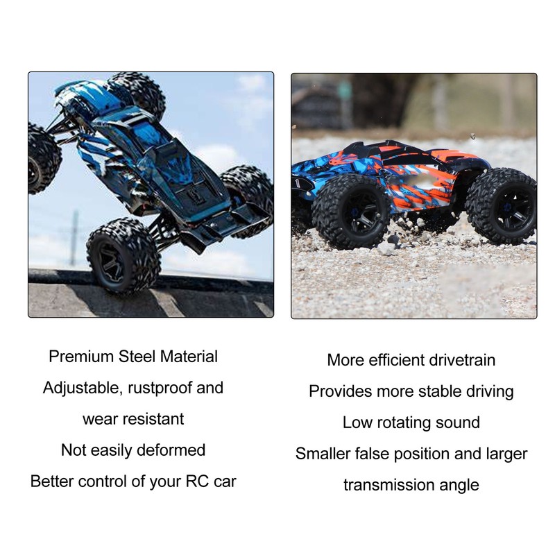 RC Center Drive Shaft Splined Universal Steel CVD Driveshaft for