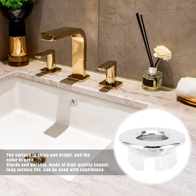 Overflow Ring for Sink Brass Round Sink Overflow Rings Decorative