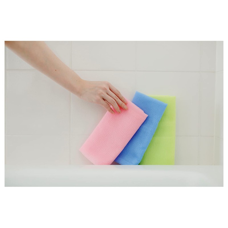 Aisen BHN01 Nylon Towel, 39.4 inches (100 cm), Regular, Pink